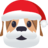 santa-hat-dog-face